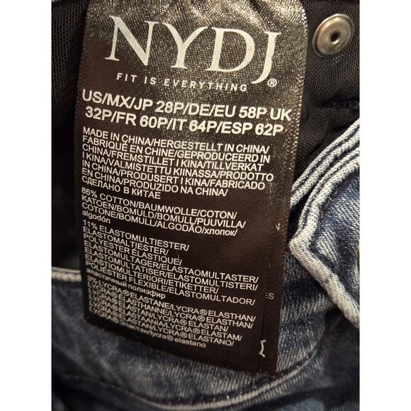 NYDJ Curves 360 Slim Straight Crop Side Slits Caliente | 28P NWT Athleisure - Picture 9 of 11